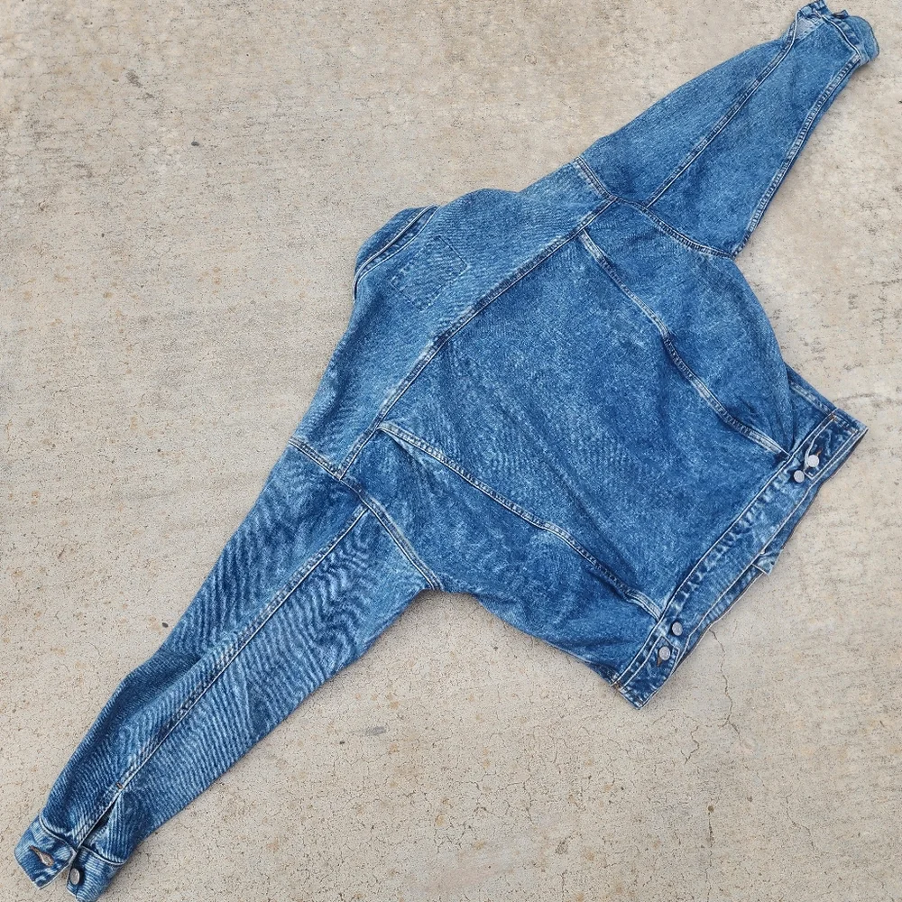 90s‎ GUESS USA by George Marciano Green Label Medium Wash Jean Trucker Jacket M